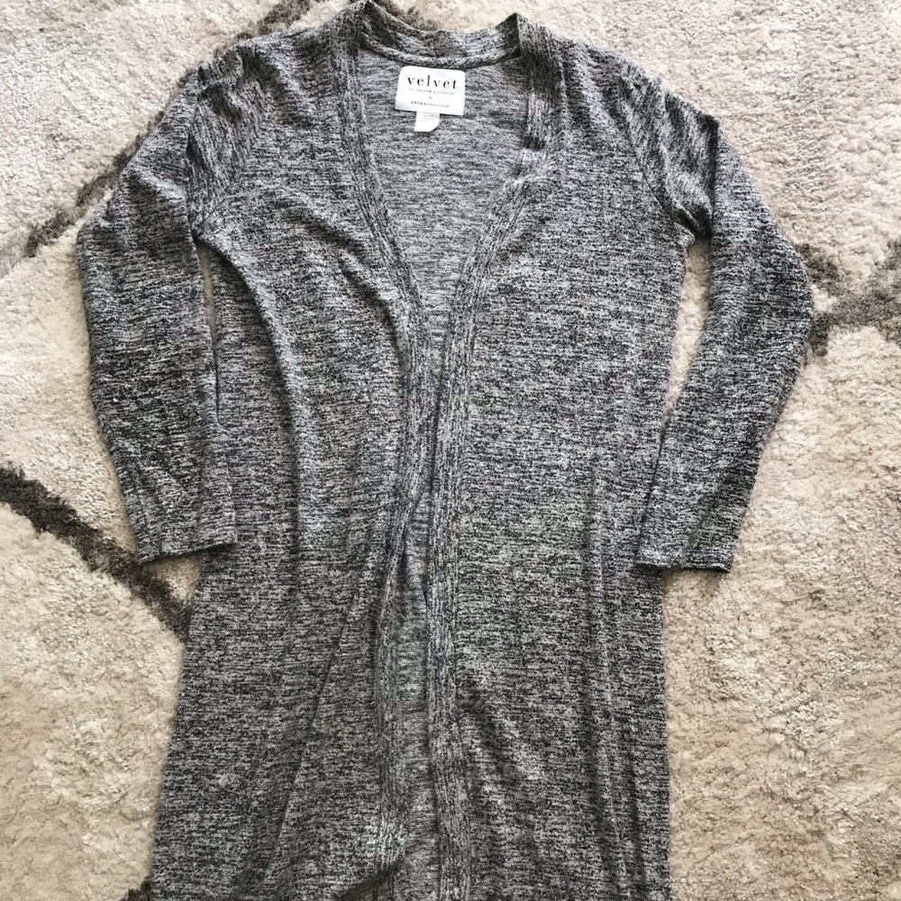 Velvet cardigan
